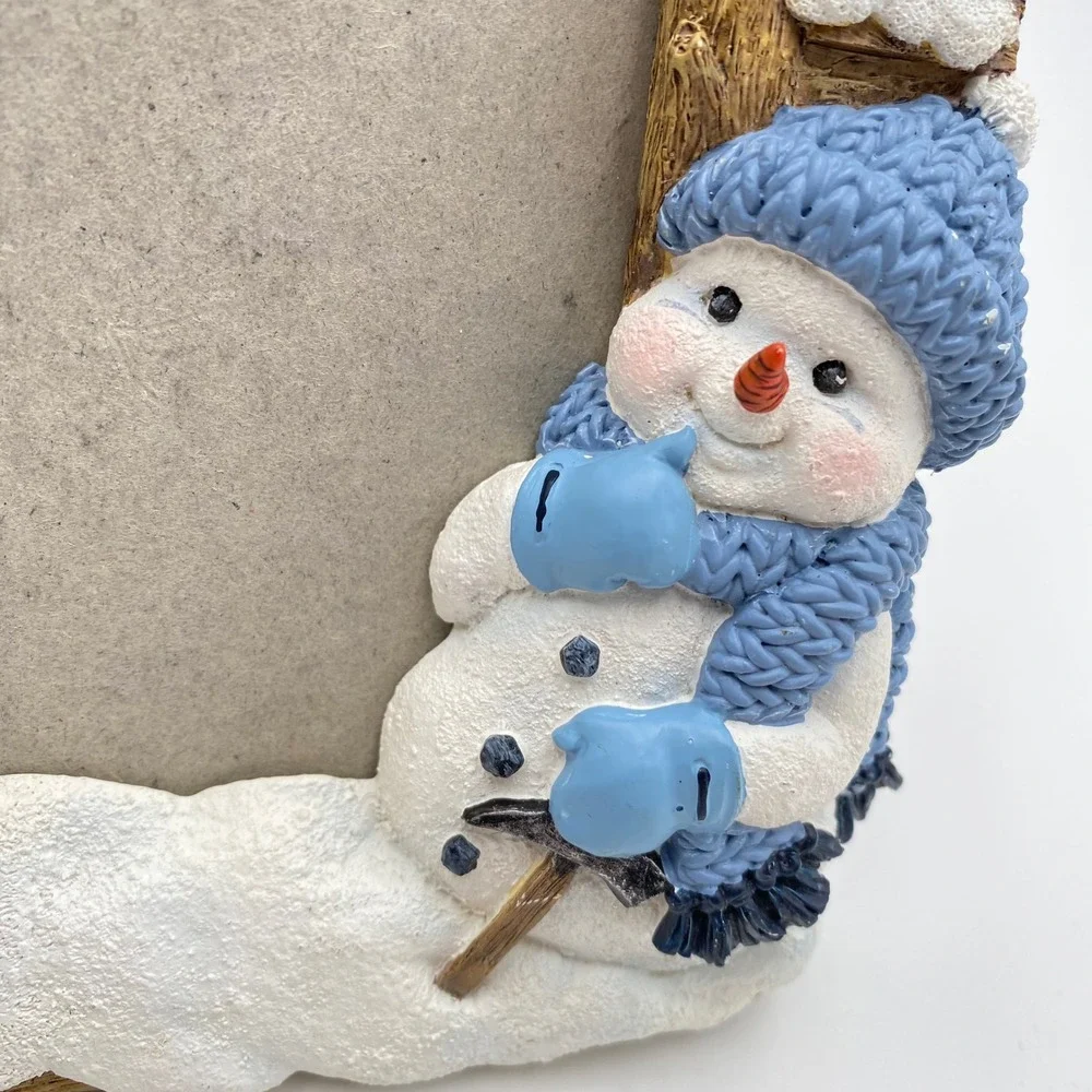 Ridgewood North Carolina‎ Snowman Christmas Resin Picture Frame Winter 4x6 Photo